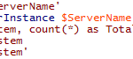 SQL Query with PowerShell