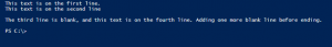 PowerShell New Line Code Results