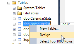 SQL Design Table