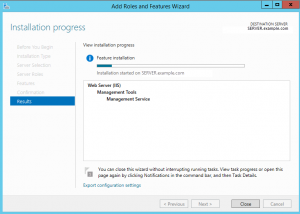 Install Web Remote Management Step 4