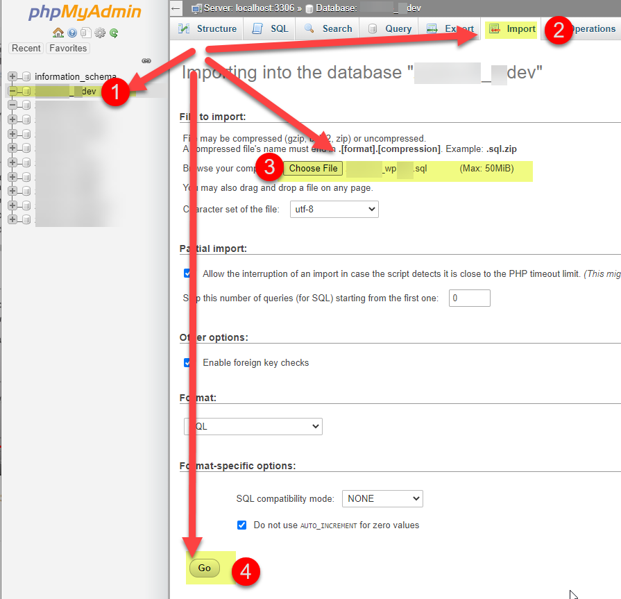 Import SQL